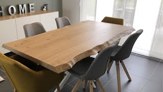 Fabrication dun plateau de table Live edge [upl. by Favianus]