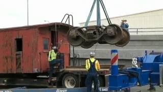 RIVERSIDE Caboose near Hunter Park sold and moved [upl. by Eednak]