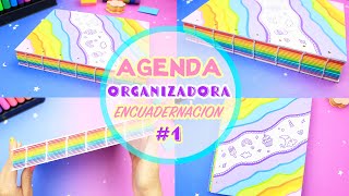 AGENDA ORGANIZADORA  Parte 1 Encuadernación COPTA  Tu Bullet Journal  Manualidades aPasos [upl. by Kerby172]