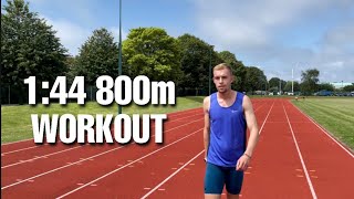 144 800m Runners Workout For Speed Endurance [upl. by Trevorr]