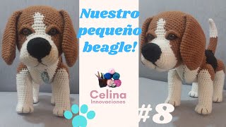 🖐👌PERRITO BEAGLE AMIGURUMICROCHET🐾TUTORIAL  8 union de piezas parpado [upl. by Etienne]