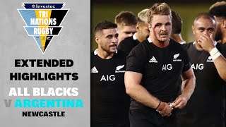 EXTENDED HIGHLIGHTS  All Blacks v Argentina Newcastle [upl. by Kletter]