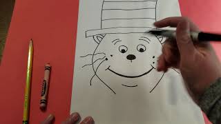 Directed drawing of Cat in the Hat [upl. by Irehc]