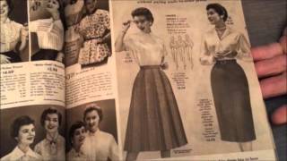 Sears Catalog 1954 Part 2 Womenswear [upl. by Zak]