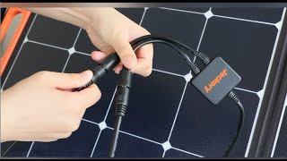 SolarSaga 100W Solar Panel Unboxing amp how to parallel connect [upl. by Arodnap]