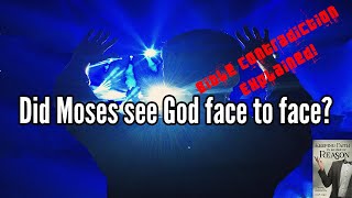 Did Moses see God face to face  Bible Contradiction Explained [upl. by Ahsael]