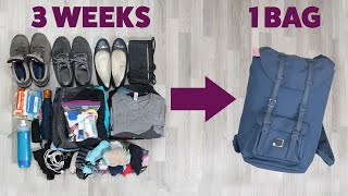 How To Pack Light For A Long Trip [upl. by Itirahc]