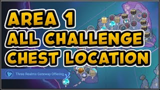 Enkanomiya Three Realms Gateway  Puzzle Challenge and Chest Location Part 1  Genshin Impact [upl. by Bierman]