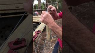 Bob The Fencer  Straining and tying off fence wire [upl. by Cristian]