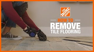 How to Remove Ceramic Tile  The Home Depot [upl. by Lyram]