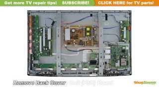 Panasonic LCD TV Repair  TV Wont Turn On  How to Replace Power Supply Board [upl. by Strickler178]