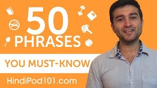 50 Phrases Every Hindi Beginner MustKnow [upl. by Giordano808]