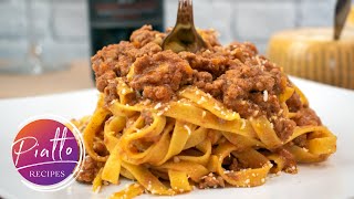 Traditional Bolognese Sauce Recipe  PIATTO RECIPES Italian Cooking [upl. by Ettenna]