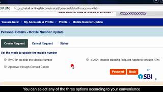 SBI RINB – How to Change Mobile Number Online Without Visiting Branch [upl. by Tnomal672]