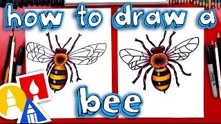 How To Draw A Realistic Bee [upl. by Khudari]