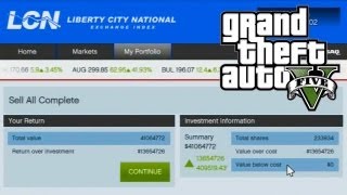 GTA 5  How to Make Money Using The Stock Market Guide GTA V [upl. by Brindell]