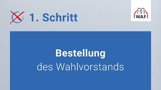 Bestellung des Wahlvorstands  Betriebsratswahl  Schritt 1 [upl. by Annayar]