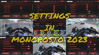 All about settings in BETA Monoposto 2023 [upl. by Ulani]