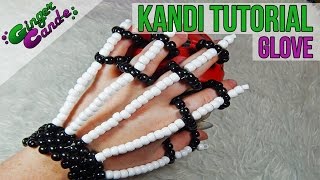 Skeleton Gloves  Kandi Tutorial  GingerCandE [upl. by Reginald]