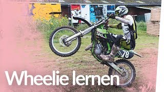 Wheelie lernen mit der CrossMaschine  Kliemannsland [upl. by Aynotahs]