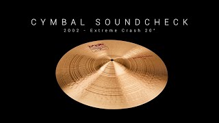 CYMBAL SOUNDCHECK  Extreme Crash 20quot [upl. by Abibah52]