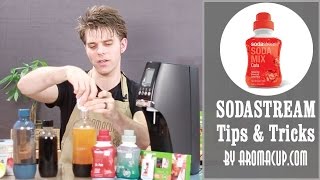 Sodastream Tips How to use SodaMix Flavors syrups [upl. by Perr]