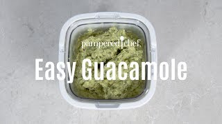 Easy Guacamole  Pampered Chef [upl. by Nashner]