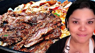 Restaurant Fajitas At Home  Carne Asada Recipe  Simply Mamá Cooks [upl. by Ungley292]