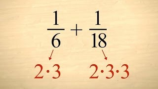 PreAlgebra 15  Least Common Denominators [upl. by Yacano72]