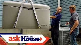 How to Install an Automatic Standby Generator  Ask This Old House [upl. by Anert]