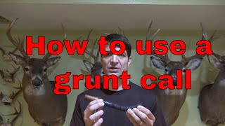 How to Call Deer Using a Grunt Call [upl. by Eladnwahs]