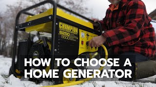 HOME GENERATOR How to Choose Wisely [upl. by Veriee301]