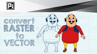 Convert Raster to Vector in Illustrator [upl. by Deana512]