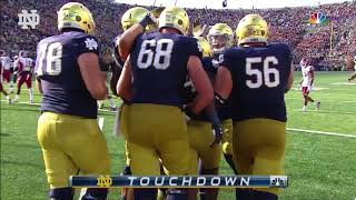 Notre Dame Football vs Temple Highlights [upl. by Iaras923]