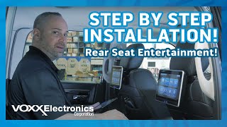 VOXX Universal Seatback InVehicle Entertainment System Installation  StepbyStep Guide [upl. by Shiff606]