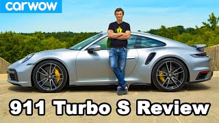 Porsche 911 Turbo S 2021 review  see how quick it REALLY is to 60mph [upl. by Odericus663]