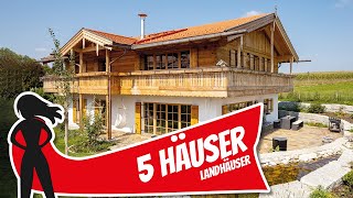 TOP 5 LANDHÄUSER  Idylle im Grünen und Platz für Alles  Hausbau Helden [upl. by Mclaurin]