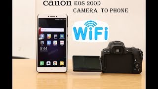 HOW TO CONNECT CANON EOS 200D WIFI TO SMARTPHONE [upl. by Zug279]