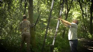 Guide Gear Ladder Tree Stand Installation Hoist System [upl. by Sheeran271]