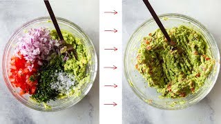 Easy Guacamole  An Authentic Mexican Recipe [upl. by Inohs]