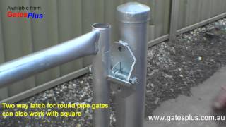 Gate Latch 2 way for round pipe and square [upl. by Shiau]