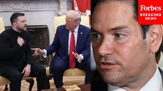 You Dont See All The Things That Led Up To This Rubio Defends Trump After Clash With Zelensky [upl. by Jaquenette]