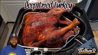 Deep Fried Turkey  Butterball Electric Turkey Fryer XL  Keto  Low Carb  Cooking With Thatown2 [upl. by Atiuqcir]