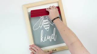 DIY Screen Printing with Speedballs Beginner Screen Printing Craft Vinyl Kit [upl. by Doner]