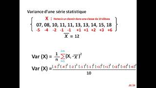 Moyenne variance et écart type Terminale S [upl. by Hplodnar]