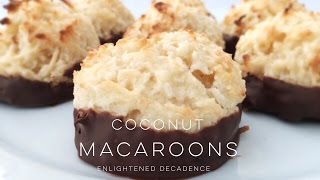 BEST Coconut Macaroons vegan  THE SIMPLE GREEN [upl. by Birkner553]