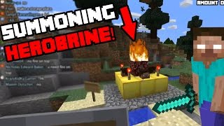 Minecraft  SUMMONING HEROBRINE Finding Herobrine Episode 4 [upl. by Atsirt975]