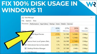 FIX 100 Disk Usage in Windows 11 [upl. by France]