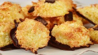 Chocolate Dipped Coconut Macaroons Classic Version  Joyofbakingcom [upl. by Meagher]