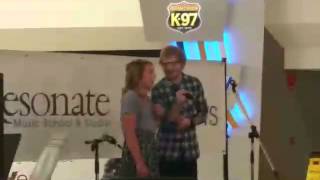 Ed surprises fan singing thinking out loud [upl. by Ysdnyl]